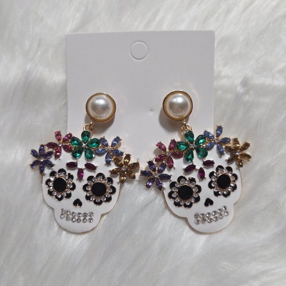 Sugar Skull Fashion Earrings